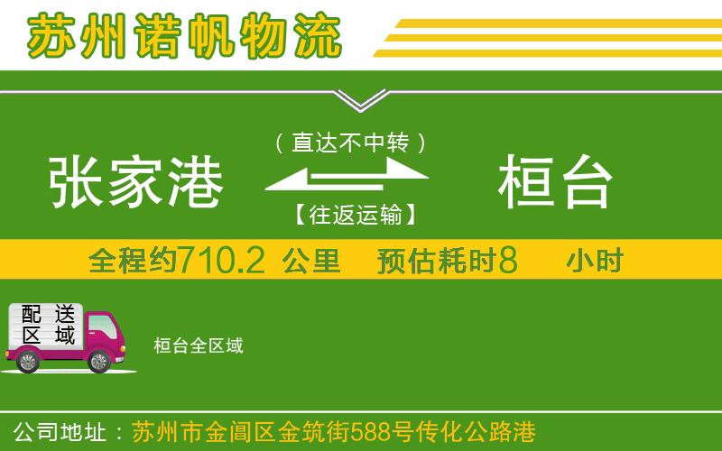 張家港到桓臺物流公司