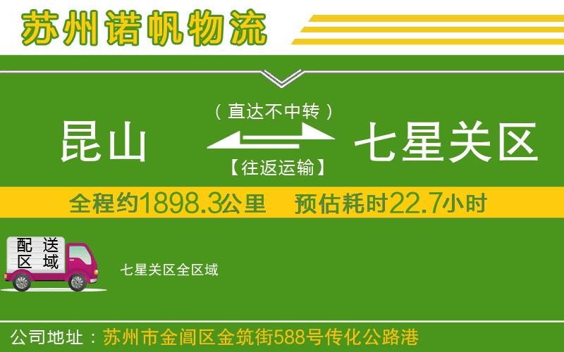 昆山到七星關(guān)區(qū)物流公司