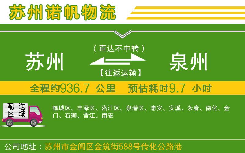 蘇州到泉州貨運(yùn)公司